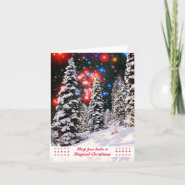 雪伝統的の木々 シーズンカード