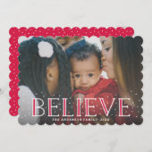 雪信じ |ホリデーカード シーズンカード (正面/裏面)