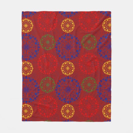 雪像シンプルの質感 フリースブランケット (正面)