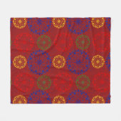 雪像シンプルの質感 フリースブランケット (正面(横))