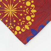 雪像シンプルの質感 フリースブランケット (角)