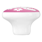 雪兎日本のと桜セラミックノブ セラミックノブ (側面)