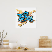 雪兎 ポスター (キッチン)