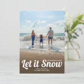 雪写真クリスマス カード (スタンド正面)