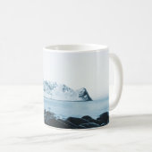 雪写真付き山蓋 コーヒーマグカップ (正面右)