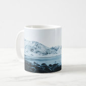 雪写真付き山蓋 コーヒーマグカップ (正面左)