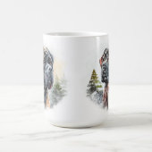 雪冬杖コルソ犬顔 コーヒーマグカップ (中央)