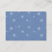 雪冬用ベビシャワーブックベビー エンクロージャーカード (裏面)