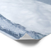 雪凍っていの木 ポスター (角)