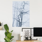 雪凍っていの木 ポスター (ホームオフィス)