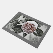 雪凍っていバラスケッチドアマット ドアマット (アングル)