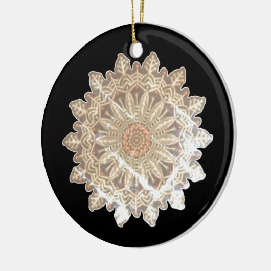 雪凍ってい片グリーム#6 セラミックオーナメント (左)