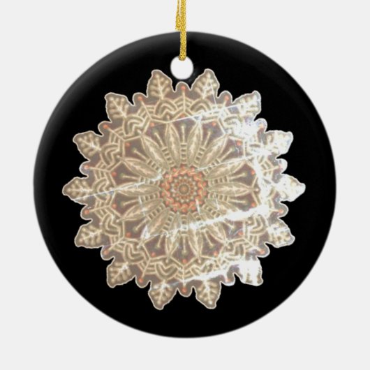 雪凍ってい片グリーム#6 セラミックオーナメント (裏面)