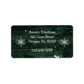 雪初期の片ラベル ラベル (正面)