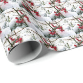 雪包み紙 ラッピングペーパー (ロールコーナー)