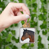 雪原の冬馬3 キーホルダー (手)