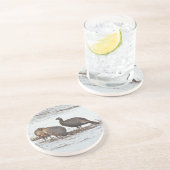 雪原の野生の七面鳥 コースター (側面)