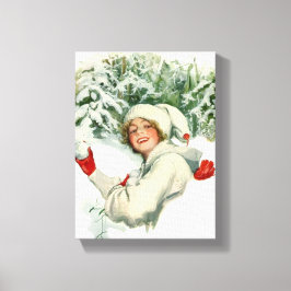 雪合戦（ハリソン・フィッシャー著） キャンバスプリント