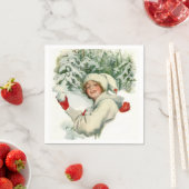 雪合戦（ハリソン・フィッシャー著） スタンダードカクテルナプキン (インサイチュ)