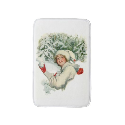 雪合戦(ハリソン・フィッシャー著) バスマット (正面縦)