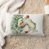 雪合戦（ハリソン・フィッシャー著） ランバークッション (ブランケット)