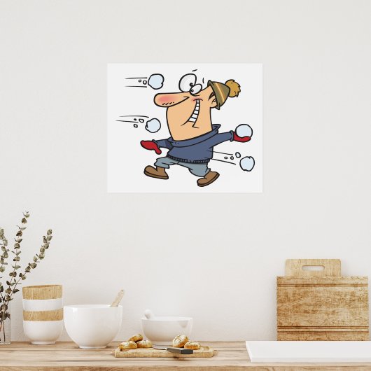 雪合戦 ポスター (キッチン)