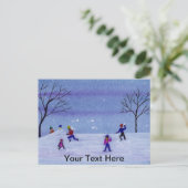 雪合戦 ポストカード (スタンド正面)