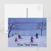 雪合戦 ポストカード (正面/裏面)