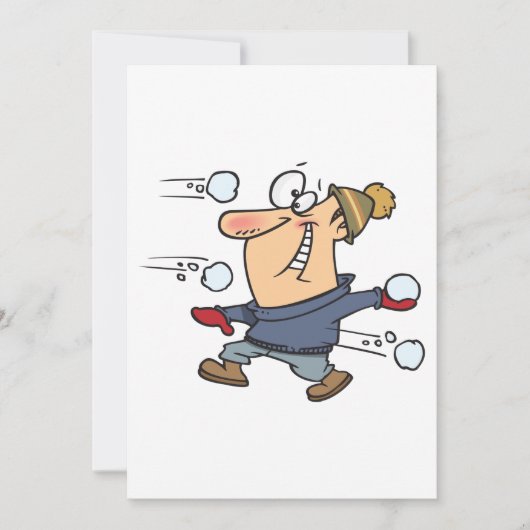 雪合戦 招待状 (正面)