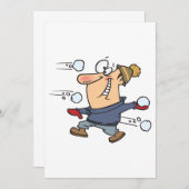 雪合戦 招待状 (正面/裏面)