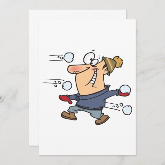 雪合戦 招待状 (正面/裏面)