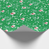 雪合戦、雪人 ラッピングペーパー (角)