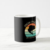 雪問題アイス魚釣り コーヒーマグカップ (正面右)