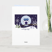 雪国のクリスマスフクロウ シーズンカード (裏面)
