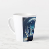 雪国の小さな人々 カフェラテマグ (左アングル)