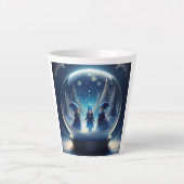 雪国の小さな人々 カフェラテマグ (正面)