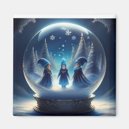 雪国の小さな人々 マグネット