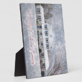 雪国地方クリスマスホリデーグリーティング フォトプラーク (側面)