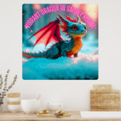 雪国鮮やかのポスターのドラゴン ポスター (キッチン)