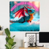 雪国鮮やかのポスターのドラゴン ポスター (ホームオフィス)