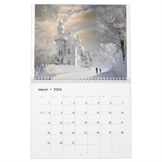 雪城 カレンダー (3月 2026)