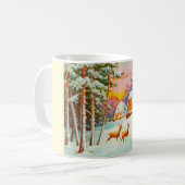 雪場面 コーヒーマグカップ (正面左)