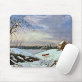 雪場面、ニューイングランド マウスパッド (マウス)