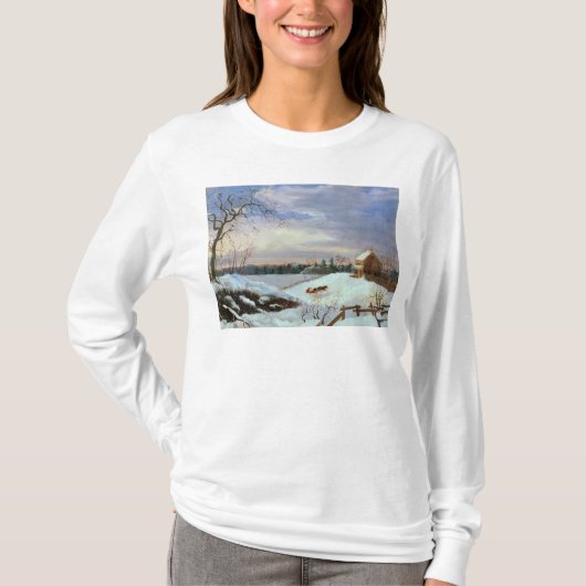 雪場面、ニューイングランド Tシャツ (正面)