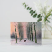 雪場面Wanstead公園 ポストカード (スタンド正面)