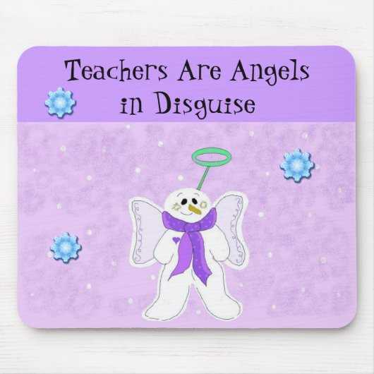 雪天使と先生 マウスパッド (正面)