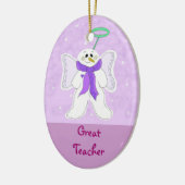 雪天使の先生素晴らし セラミックオーナメント (左)