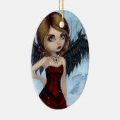 "雪天使"のオーナメント セラミックオーナメント (右)