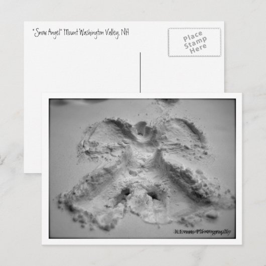 雪天使 ポストカード (正面/裏面)