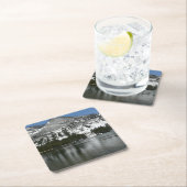 雪天屋湖ヨセミテ国立公園の写真 スクエアペーパーコースター (インサイチュ)